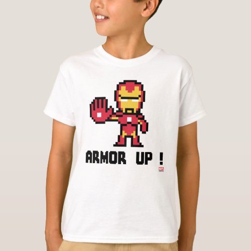 8Bit Iron Man _ Armor Up T_Shirt