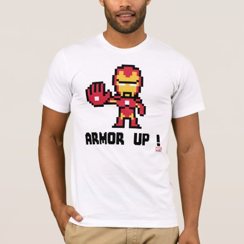 8Bit Iron Man _ Armor Up T_Shirt
