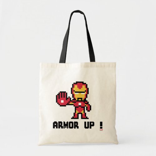 8Bit Iron Man _ Armor Up Tote Bag