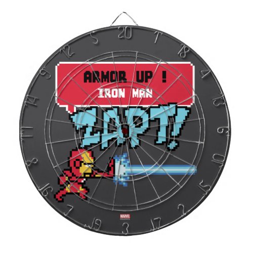 8Bit Iron Man Attack _ Armor Up Dartboard With Darts