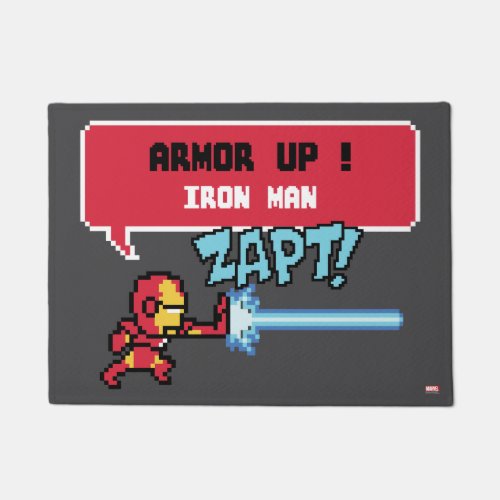 8Bit Iron Man Attack _ Armor Up Doormat