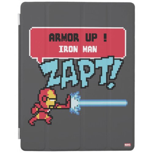 8Bit Iron Man Attack _ Armor Up iPad Smart Cover