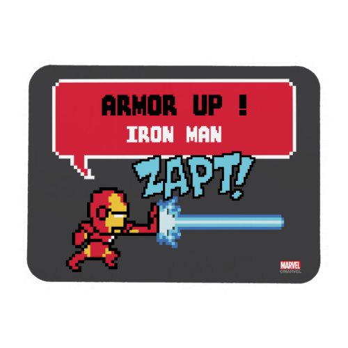 8Bit Iron Man Attack _ Armor Up Magnet