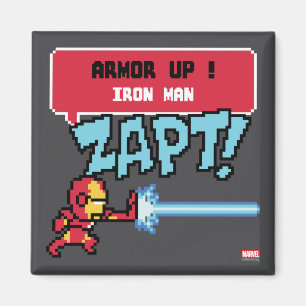 8Bit Iron Man Attack - Armor Up! Magnet