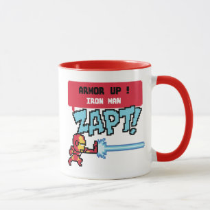 8Bit Iron Man Attack - Armor Up! Mug