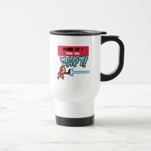 8Bit Iron Man Attack - Armor Up! Travel Mug