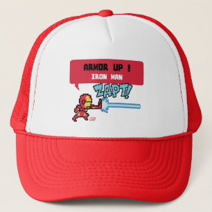 8Bit Iron Man Attack - Armor Up! Trucker Hat