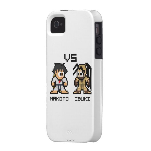 8bit Makoto VS Ibuki Case-Mate iPhone Case (Back Left)