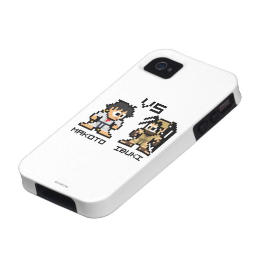 8bit Makoto VS Ibuki Case-Mate iPhone Case (Bottom)