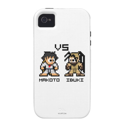 8bit Makoto VS Ibuki Case-Mate iPhone Case (Back)