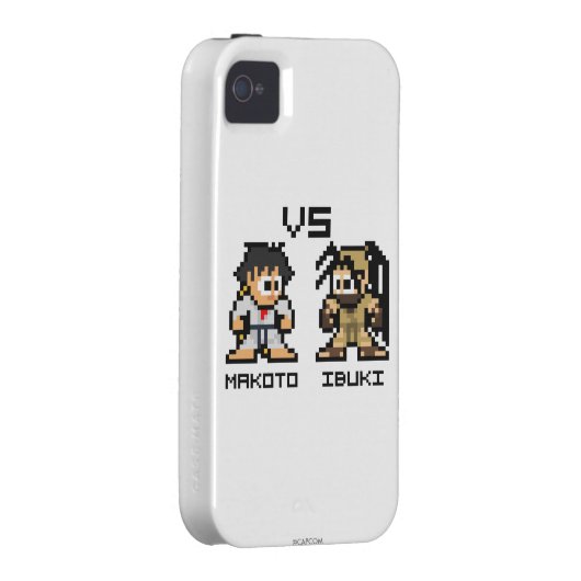 8bit Makoto VS Ibuki Case-Mate iPhone Case (Back/Right)