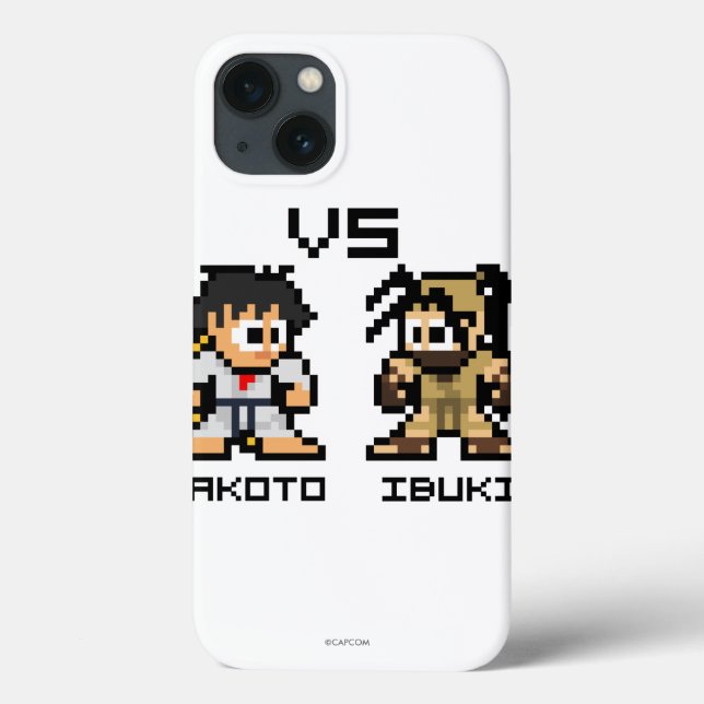 8bit Makoto VS Ibuki Case-Mate iPhone Case (Back)