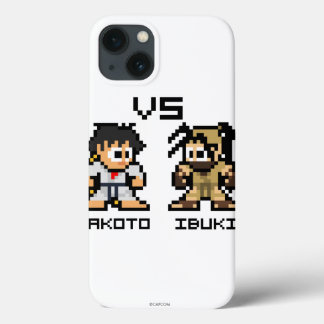8bit Makoto VS Ibuki iPhone 13 Case