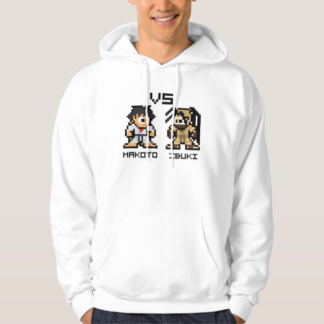 8bit Makoto VS Ibuki Hoodie (Front)