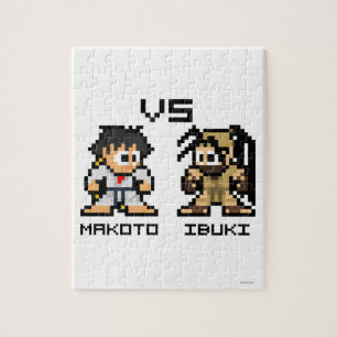 8bit Makoto VS Ibuki Jigsaw Puzzle