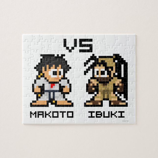 8bit Makoto VS Ibuki Jigsaw Puzzle (Horizontal)