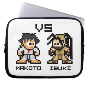 8bit Makoto VS Ibuki Laptop Sleeve