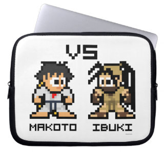 8bit Makoto VS Ibuki Laptop Sleeve