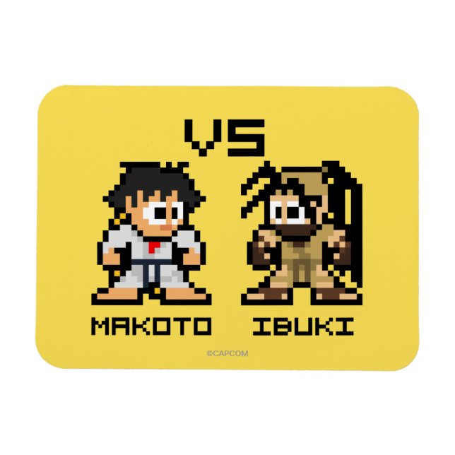 8bit Makoto VS Ibuki Magnet (Horizontal)