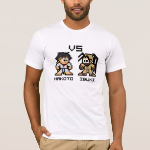 8bit Makoto VS Ibuki T-Shirt