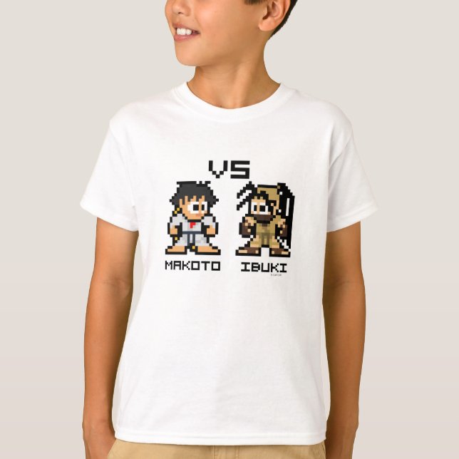 8bit Makoto VS Ibuki T-Shirt (Front)
