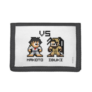 8bit Makoto VS Ibuki Trifold Wallet