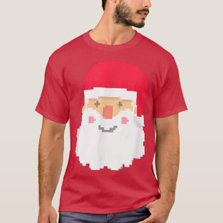 8Bit Piel Santa Video Game Gamer Christmas  T-Shirt