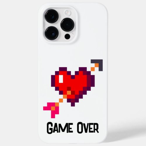 8bit Retro Videogame Heart Arrow Love Game Over Case_Mate iPhone 14 Pro Max Case