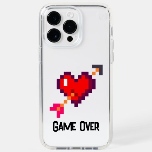 8bit Retro Videogame Heart Arrow Love Game Over Speck iPhone 14 Pro Max Case