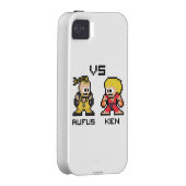 8bit Rufus VS Ken Case-Mate iPhone Case (Back/Right)