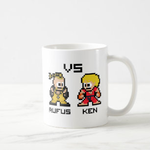 8bit Rufus VS Ken Coffee Mug