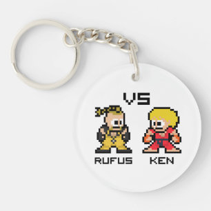 8bit Rufus VS Ken Keychain
