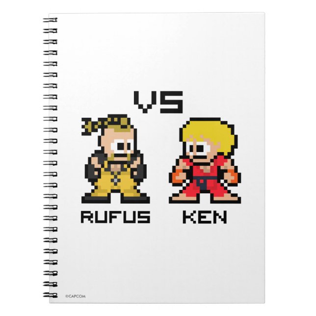 8bit Rufus VS Ken Notebook (Front)