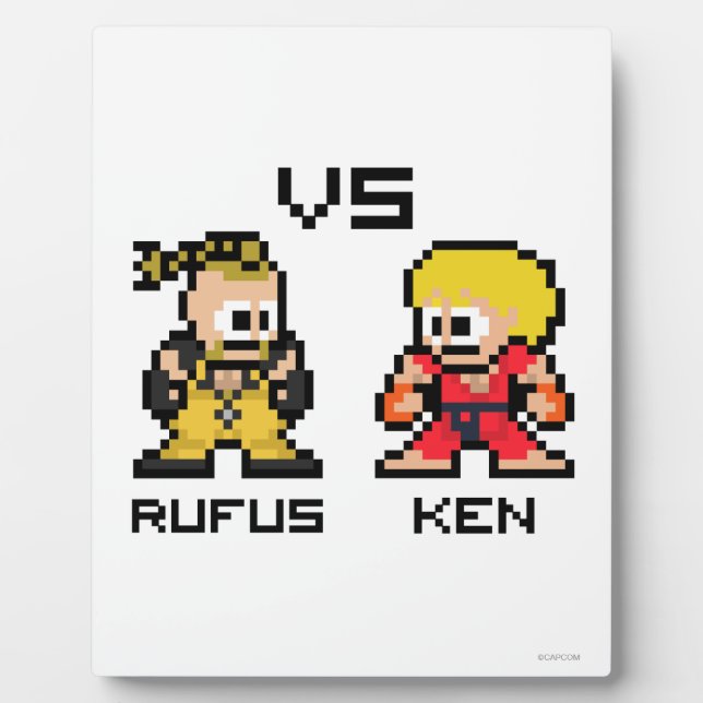 8bit Rufus VS Ken Plaque (Front)