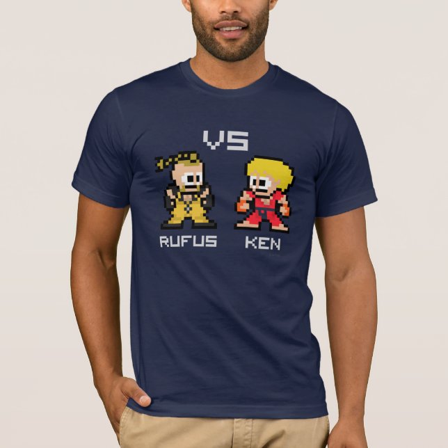 8bit Rufus VS Ken T-Shirt (Front)