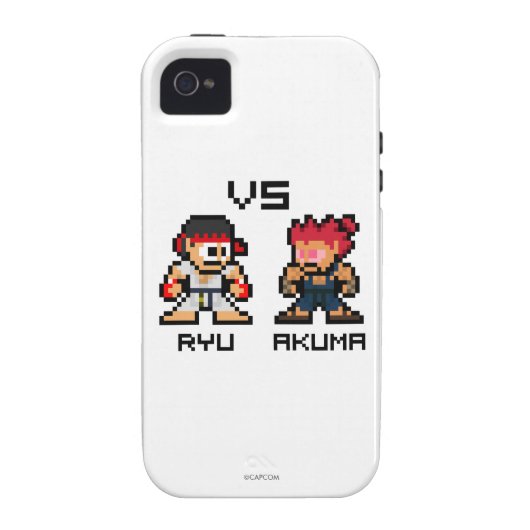 8bit Ryu VS Akuma Case-Mate iPhone Case (Back)