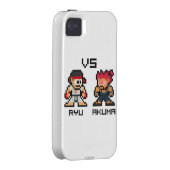 8bit Ryu VS Akuma Case-Mate iPhone Case (Back/Right)