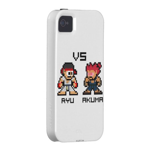 8bit Ryu VS Akuma Case-Mate iPhone Case (Back/Right)