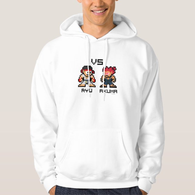 8bit Ryu VS Akuma Hoodie (Front)