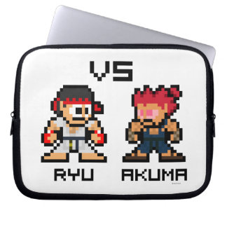 8bit Ryu VS Akuma Laptop Sleeve