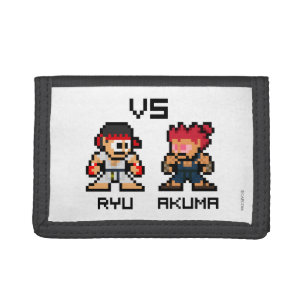8bit Ryu VS Akuma Trifold Wallet