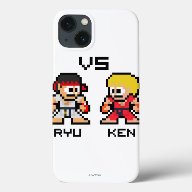 8bit Ryu VS Ken Case-Mate iPhone Case (Back)
