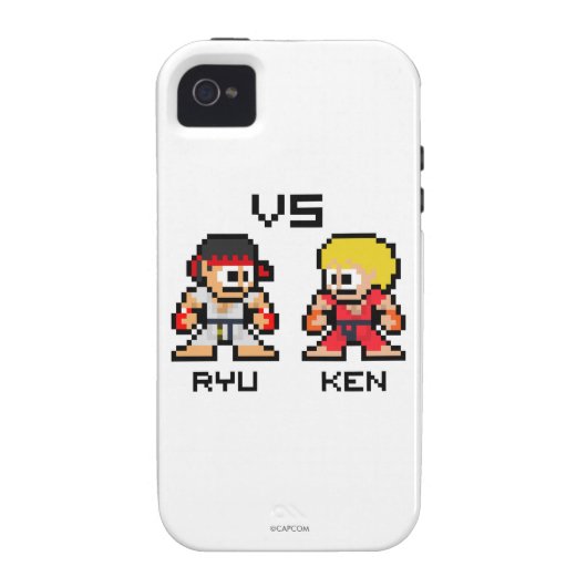 8bit Ryu VS Ken Case-Mate iPhone Case (Back)