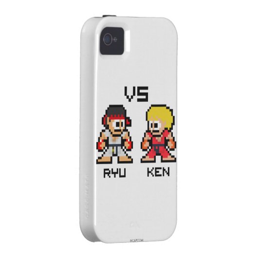 8bit Ryu VS Ken Case-Mate iPhone Case (Back/Right)