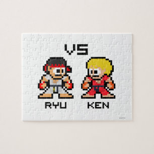 8bit Ryu VS Ken Jigsaw Puzzle