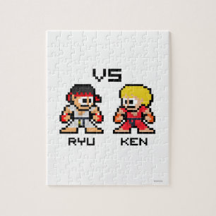 8bit Ryu VS Ken Jigsaw Puzzle