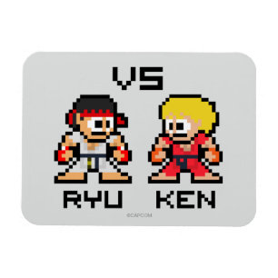 8bit Ryu VS Ken Magnet