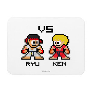 8bit Ryu VS Ken Magnet