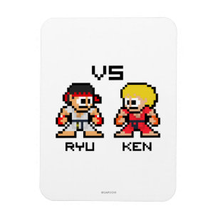 8bit Ryu VS Ken Magnet