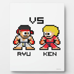 8bit Ryu VS Ken Plaque